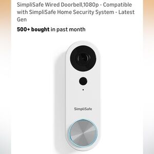 SimpliSafe Wired Doorbell SimpliSafe Home Security System - Latest Gen